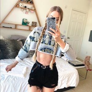 Cropped University Sweatshirt